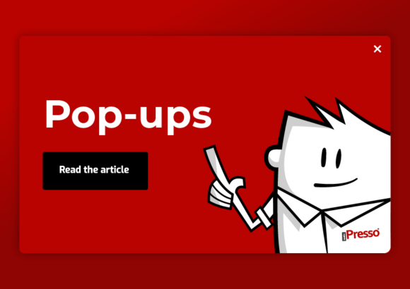 Pop-ups: Use on-site communication to grow conversions