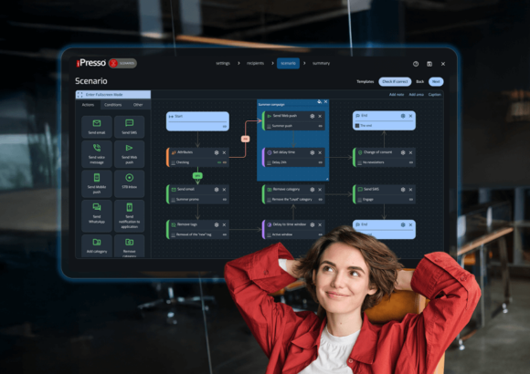 New iPresso interface. Minimalism that maximizes effects